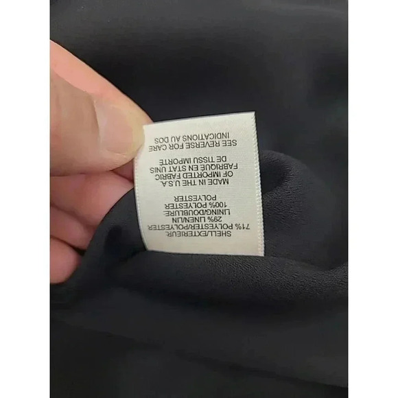 Vintage Talbots Maxi Dress Women's 16 New with Tags Black Floral Print Y2K 90's - Picture 6 of 8